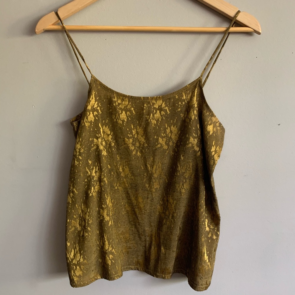 Vintage gold crop top